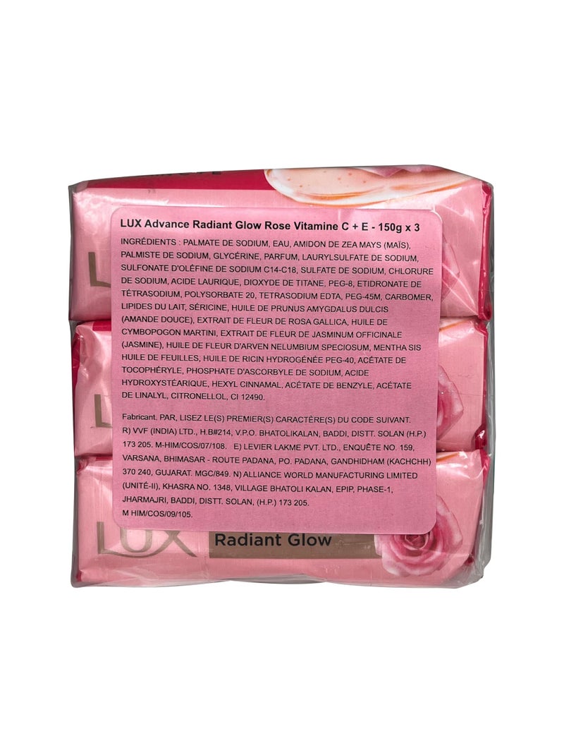 LUX Soft Touch Silk Essence & Rose Water Soap Bar,5.2 Ounce (Pack of 3) - Image 2